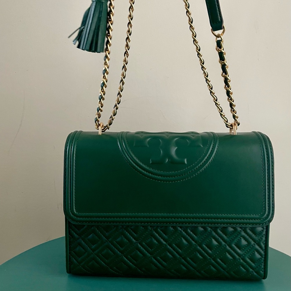 New Tory burch handbag  leather org $498 size medium 10,5/8/3,5 inch - Picture 6 of 16